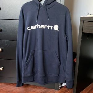 Carhartt Mens Factory Second Force Delmont Signature Hooded Sweatshirt